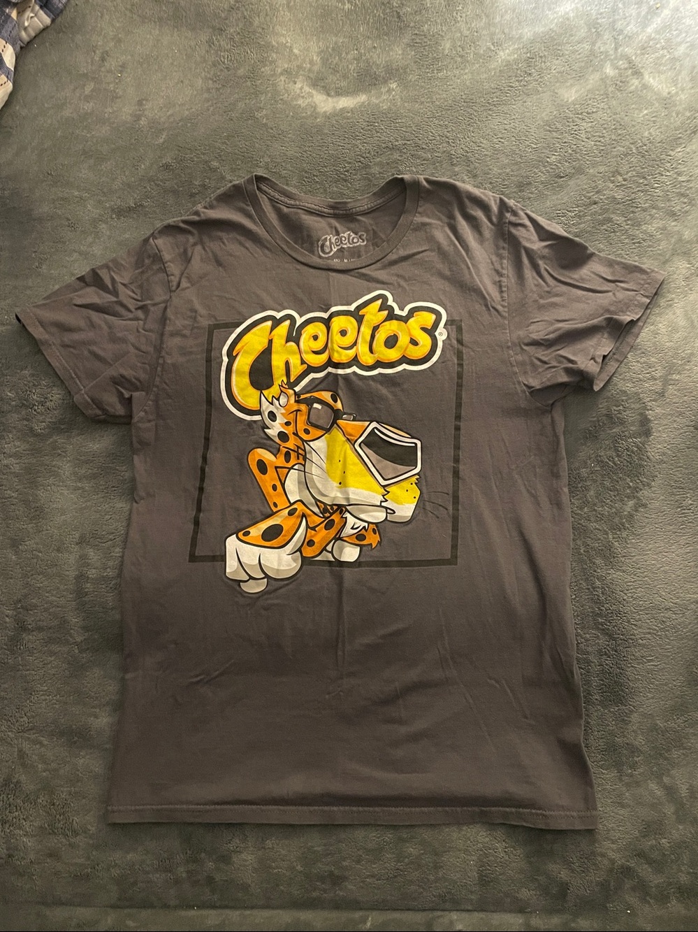Cheetos Unisex Gray Graphic Tee Size Medium